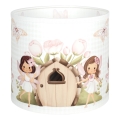 Brilagi - Univerzalni abažur BOBO E27, premer 15 cm, bela/rožnata/vile