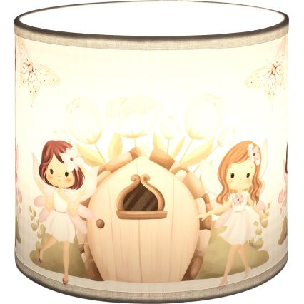 Brilagi - Univerzalni abažur BOBO E27, premer 15 cm, bela/rožnata/vile