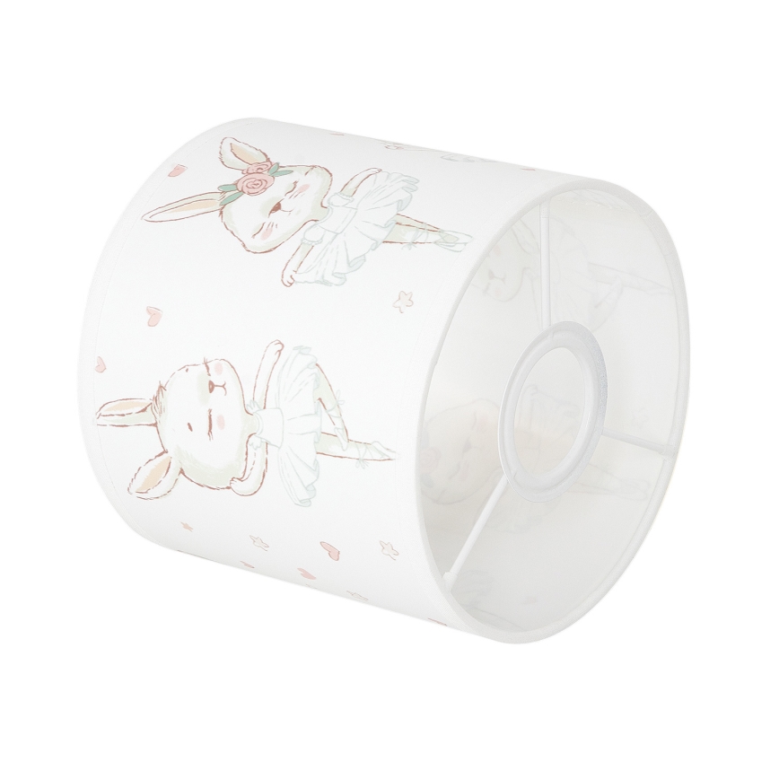 Brilagi - Univerzalni abažur BOBO E27 premera 15 cm bela/zajčki