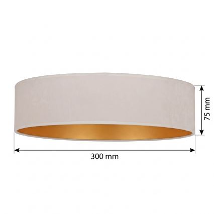 BRILAGI - Univerzalni nadomestni abažur VELVET, premer 30 cm, kremna/zlata