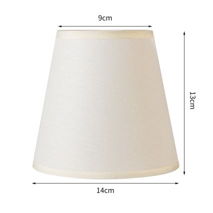 Brilagi - Univerzalni senčnik NUBILA E27 13x9 cm krem barva