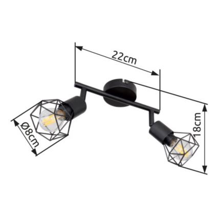 Brilagi - Usmerno svetilo CAGE 2xE14/40W/230V