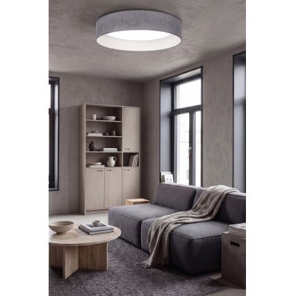 Brilagi - LED zatemnjiva stropna svetilka VELVET SMARTIX STARS LED/36W/230V 3000-6000K premer 55 cm siva Wi-Fi Tuya Beacon + daljinski upravljalnik