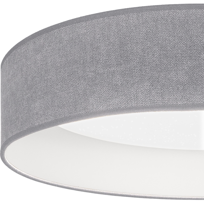 Brilagi - LED zatemnjiva stropna svetilka VELVET SMARTIX STARS LED/36W/230V 3000-6000K premer 55 cm siva Wi-Fi Tuya Beacon + daljinski upravljalnik