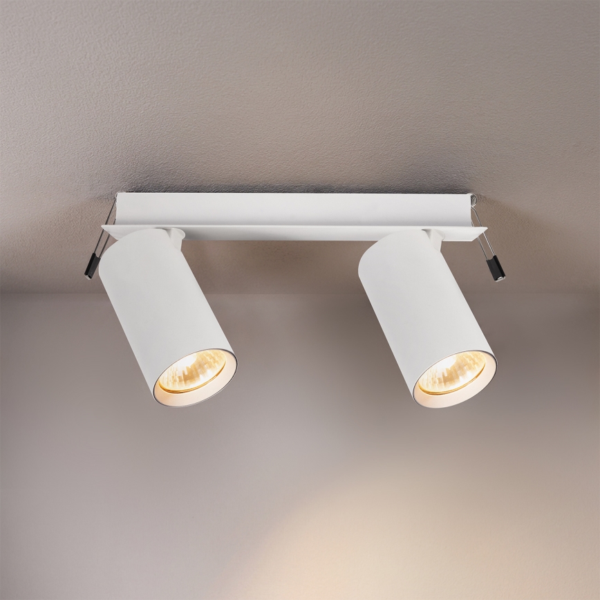 Brilagi - Vgradna stropna svetilka SELE 2xGU10/30W/230V bela