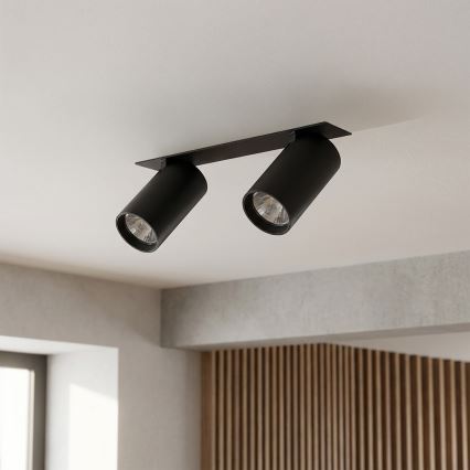 Brilagi - Vgradna stropna svetilka SELE 2xGU10/30W/230V črna