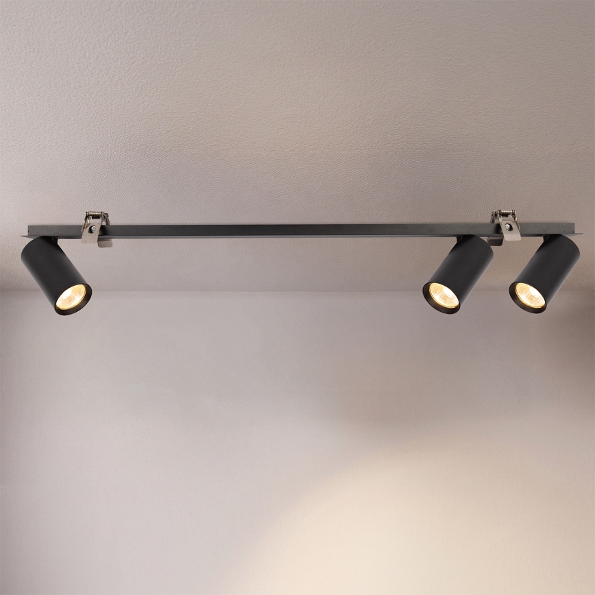 Brilagi - vgradna stropna svetilka SELE 3xGU10/30W/230V črna
