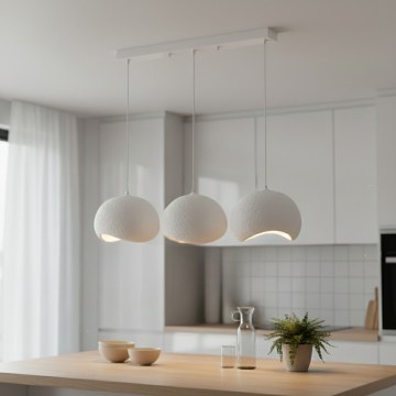 Brilagi - Viseča svetilka na jeklenem kablu WABI SABI 3xE27/40W/230V bela