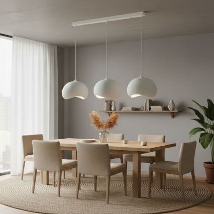 Brilagi - Viseča svetilka na jeklenem kablu WABI SABI 3xE27/40W/230V bela