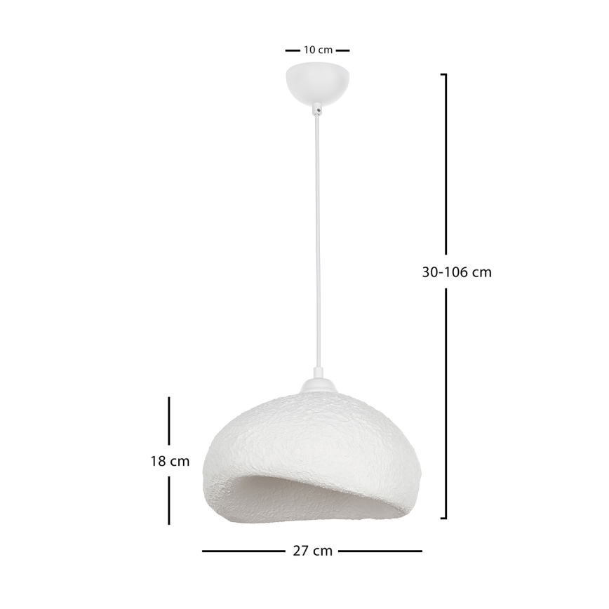 Brilagi - Viseča svetilka na kabel WABI SABI 1xE27/40W/230V Ø 32 cm bela