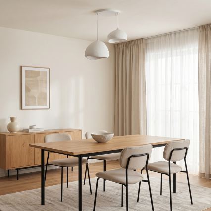 Brilagi - Viseča svetilka na kabel WABI SABI 2xE27/40W/230V premer 70 cm bela