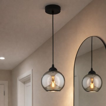 Brilagi - Viseča svetilka na kablu 1xE27/60W/230V črna/dimno siva