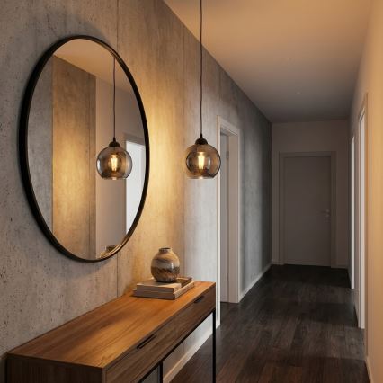 Brilagi - Viseča svetilka na kablu 1xE27/60W/230V črna/dimno siva