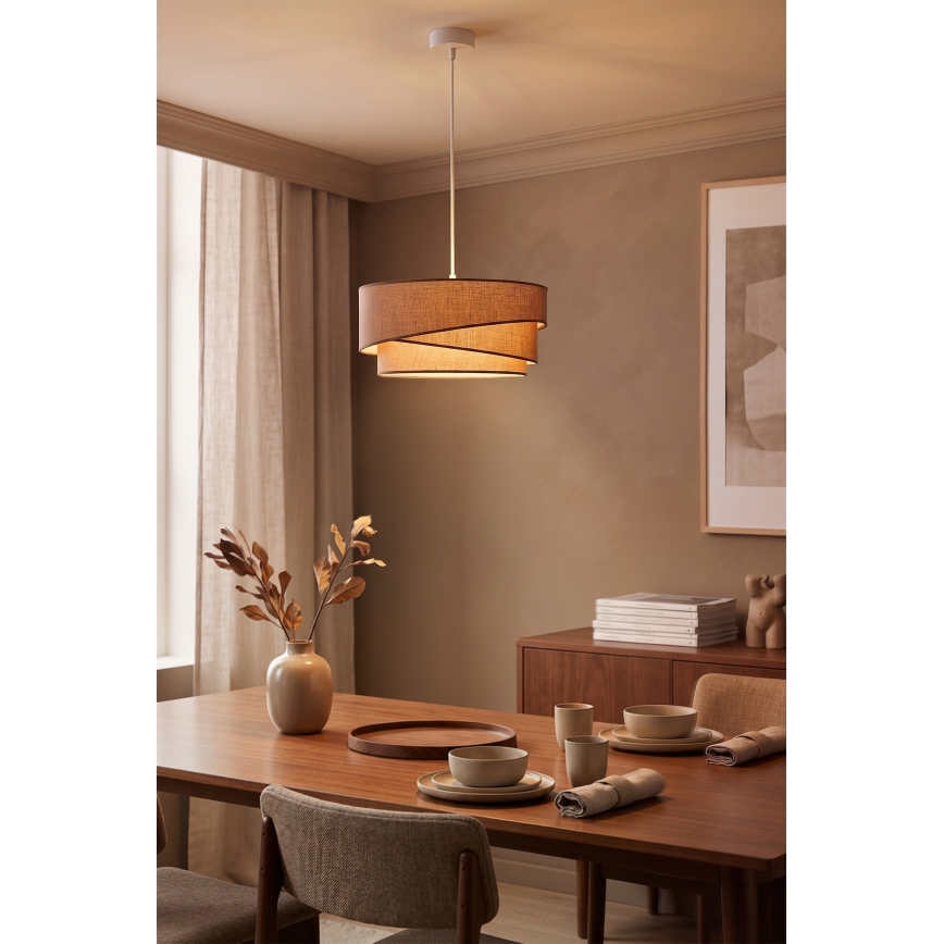 Brilagi - Viseča svetilka na kablu ARROW 1xE27/60W/230V, premer 45 cm, rjava