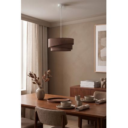 Brilagi - Viseča svetilka na kablu ARROW 1xE27/60W/230V, premer 45 cm, rjava