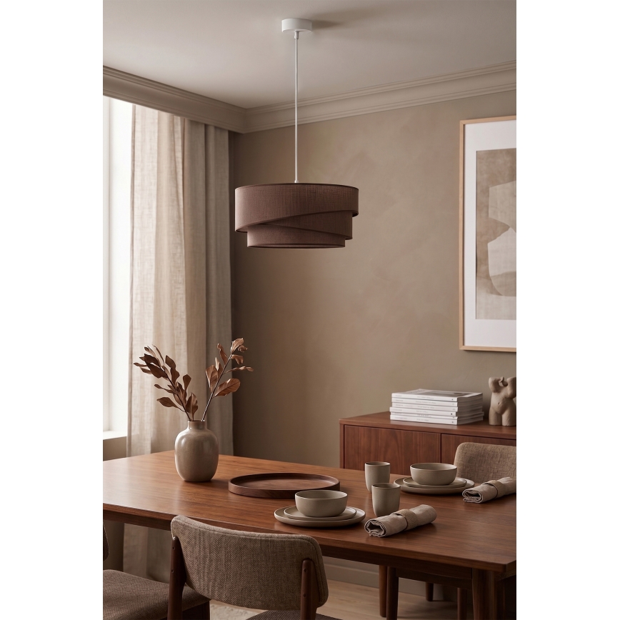 Brilagi - Viseča svetilka na kablu ARROW 1xE27/60W/230V, premer 45 cm, rjava