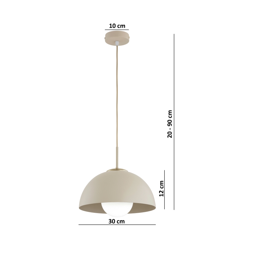 Brilagi - Viseča svetilka na kablu COSMO 1xE27/60W/230V, premer 30 cm, bež/zlata