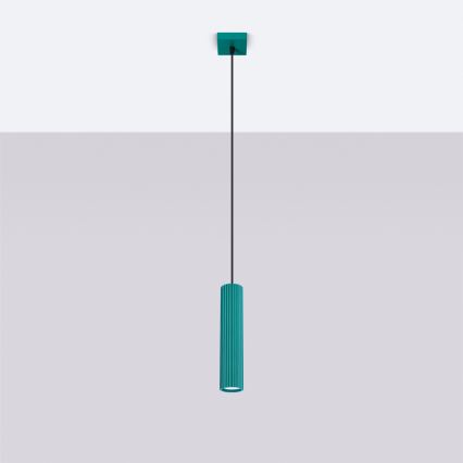 Brilagi - Viseča svetilka na kablu CRESTO 1xGU10/10W/230V turkizna