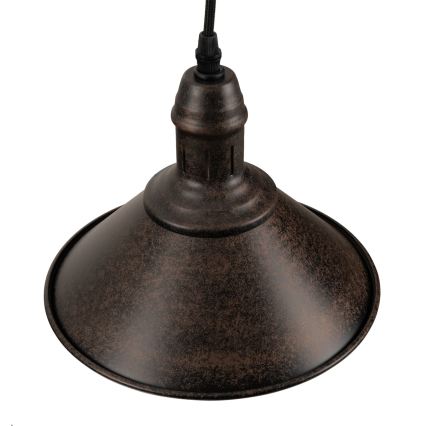 BRILAGI - Viseča svetilka na kablu FORGE 1xE27/60W/230V premer 22 cm rjava