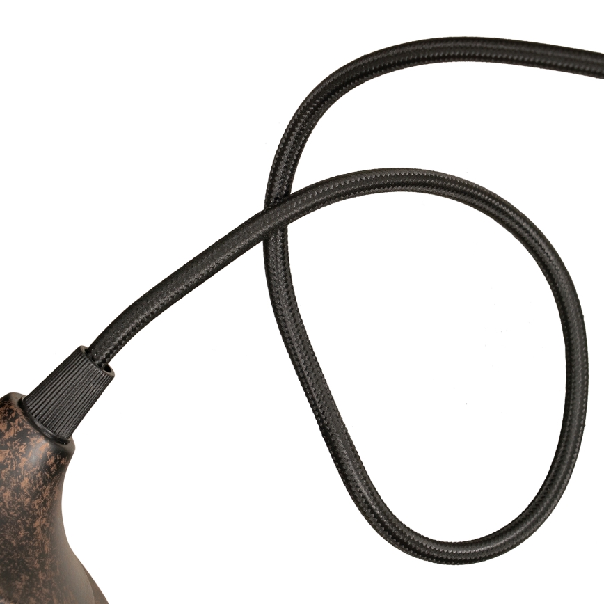 BRILAGI - Viseča svetilka na kablu FORGE 1xE27/60W/230V premer 22 cm rjava