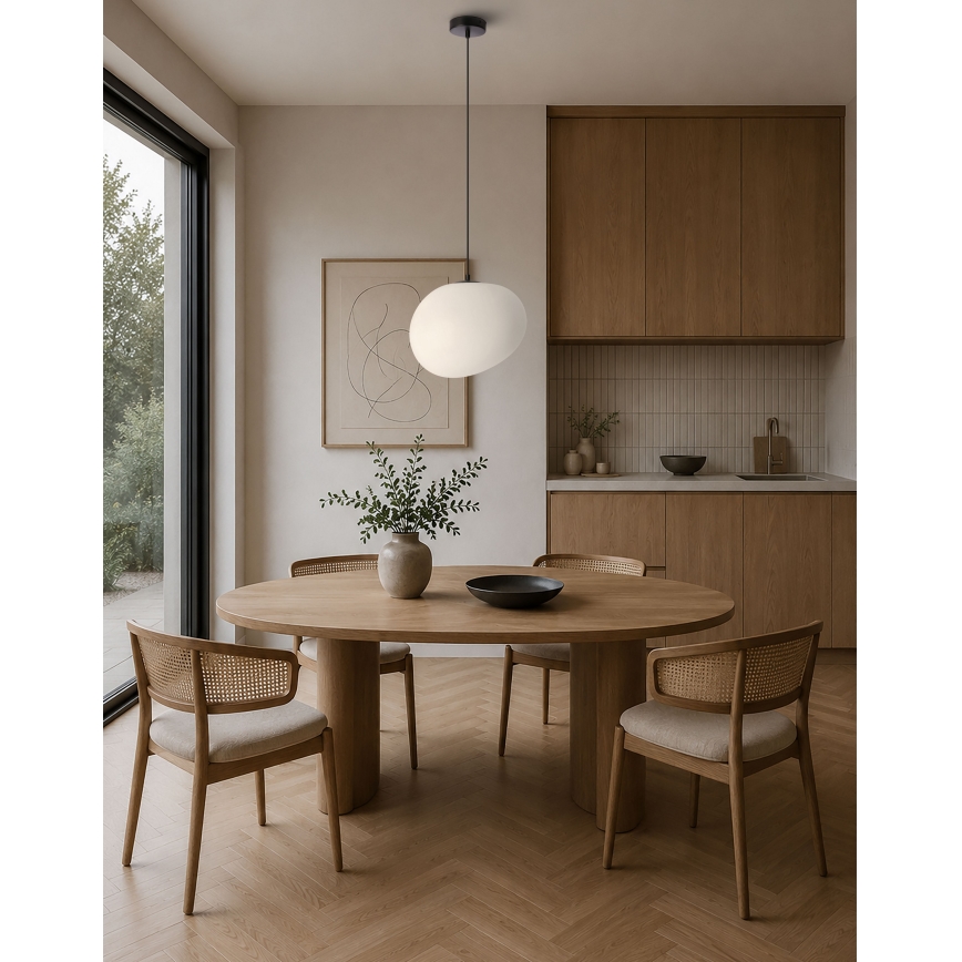 BRILAGI - Viseča svetilka na kablu PEBBLES 1xE27/40W/230V premer 30 cm črna