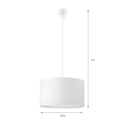 Brilagi - Viseča svetilka na kablu SIRIJA MODERN 1xE27/60W/230V, premer 35 cm, bela