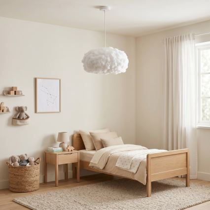 BRILAGI - Viseča svetilka na kablu SOLEAIR 1xE27/60W/230V Ø 45 cm bela