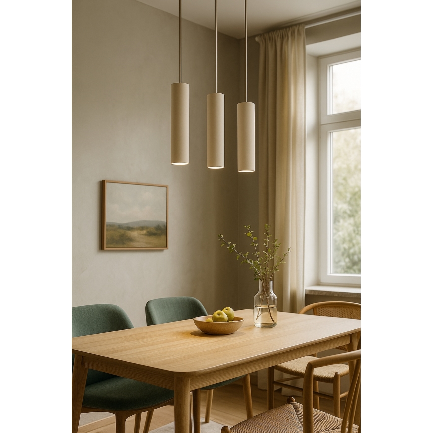 Brilagi - Viseča svetilka na kablu TUBE 1xGU10/15W/230V bež/zlata