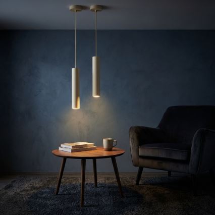 Brilagi - Viseča svetilka na kablu TUBE 1xGU10/15W/230V bež/zlata