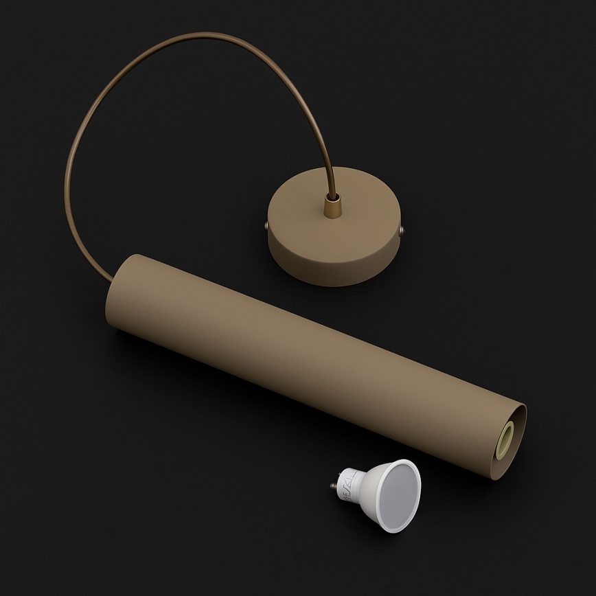 Brilagi - Viseča svetilka na kablu TUBE 1xGU10/15W/230V bež/zlata