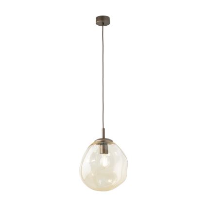 Brilagi - Viseča svetilka na kablu VULCANO 1xE27/15W/230V, premer 25 cm, bronzna/dimno bežna