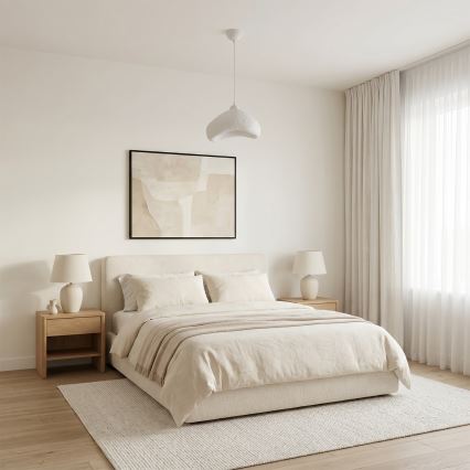 Brilagi - Viseča svetilka na kablu WABI SABI 1xE27/40W/230V, premer 30 cm, bela