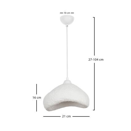 Brilagi - Viseča svetilka na kablu WABI SABI 1xE27/40W/230V, premer 30 cm, bela