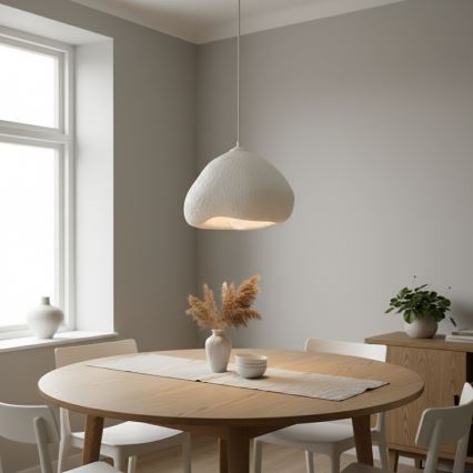 Brilagi - Viseča svetilka na kablu WABI SABI, 1xE27/40W/230V, premer 32 cm, bela
