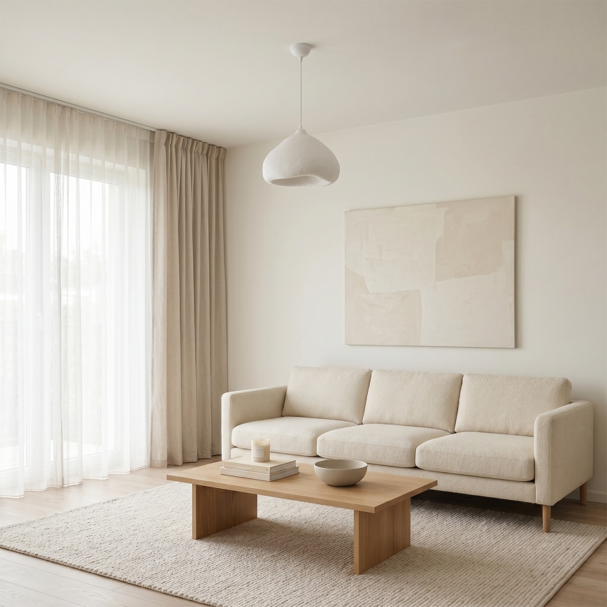Brilagi - Viseča svetilka na kablu WABI SABI 1xE27/40W/230V premer 32 cm bela