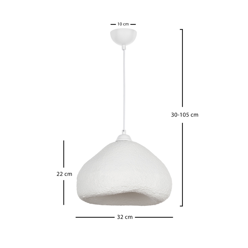 Brilagi - Viseča svetilka na kablu WABI SABI 1xE27/40W/230V premer 32 cm bela