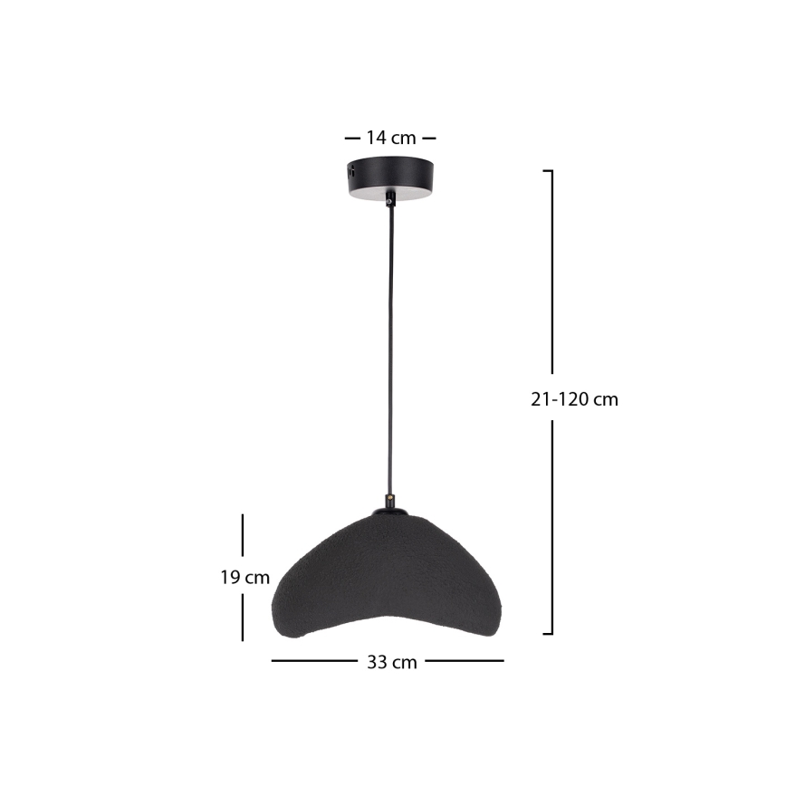 Brilagi - Viseča svetilka na kablu WABI SABI 1xE27/40W/230V premer 33 cm črna
