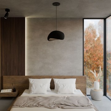 Brilagi - Viseča svetilka na kablu WABI SABI 1xE27/40W/230V premer 35 cm črna