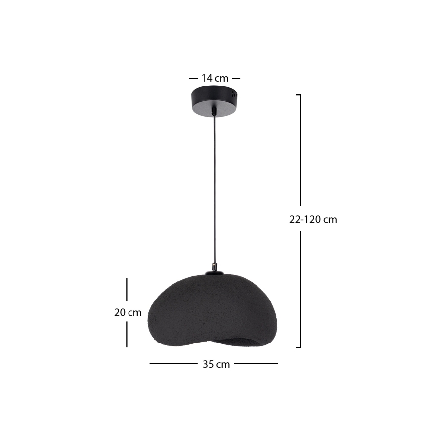Brilagi - Viseča svetilka na kablu WABI SABI 1xE27/40W/230V premer 35 cm črna