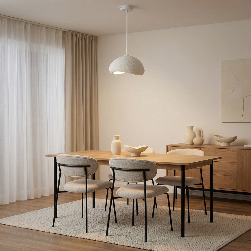 Brilagi - Viseča svetilka na kablu WABI SABI 1xE27/40W/230V Ø 33 cm bela