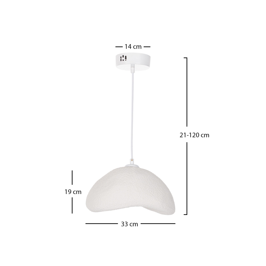 Brilagi - Viseča svetilka na kablu WABI SABI 1xE27/40W/230V Ø 33 cm bela