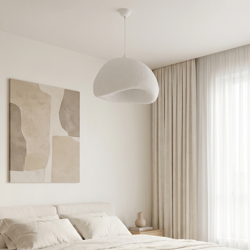 Brilagi - Viseča svetilka na kablu WABI SABI 1xE27/40W/230V Ø 50 cm bela