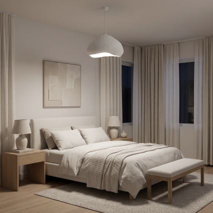 Brilagi - Viseča svetilka na kablu WABI SABI 1xE27/40W/230V Ø 50 cm bela