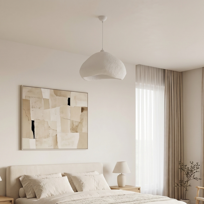 Brilagi - Viseča svetilka na kablu WABI SABI 1xE27/40W/230V Ø 50 cm bela