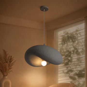BRILAGI - Viseča svetilka na kablu WABI SABI 1xE27/60W/230V premer 40 cm siva