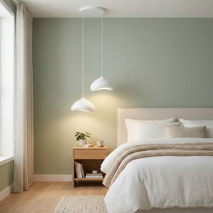 Brilagi - Viseča svetilka na kablu WABI SABI 2xE27/40W/230V, premer 45 cm, bela