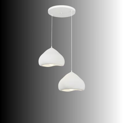 Brilagi - Viseča svetilka na kablu WABI SABI 2xE27/40W/230V, premer 45 cm, bela