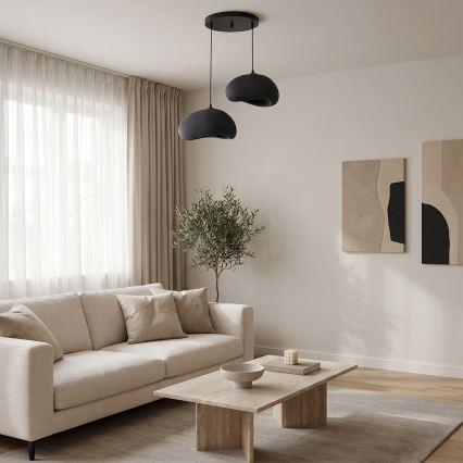 Brilagi - Viseča svetilka na kablu WABI SABI 2xE27/40W/230V, premer 60 cm, črna
