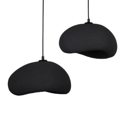 Brilagi - Viseča svetilka na kablu WABI SABI 2xE27/40W/230V, premer 60 cm, črna