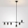 Brilagi - Viseča svetilka na vrvici CRANE 6xGU10/30W/230V črna